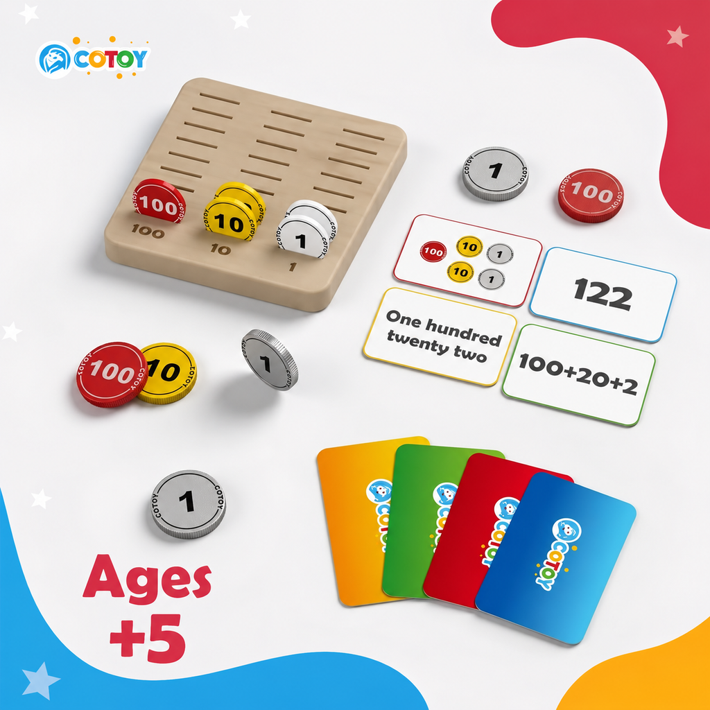 Power of 10 - Place Value Math Manipulatives for Kids Ages 5+