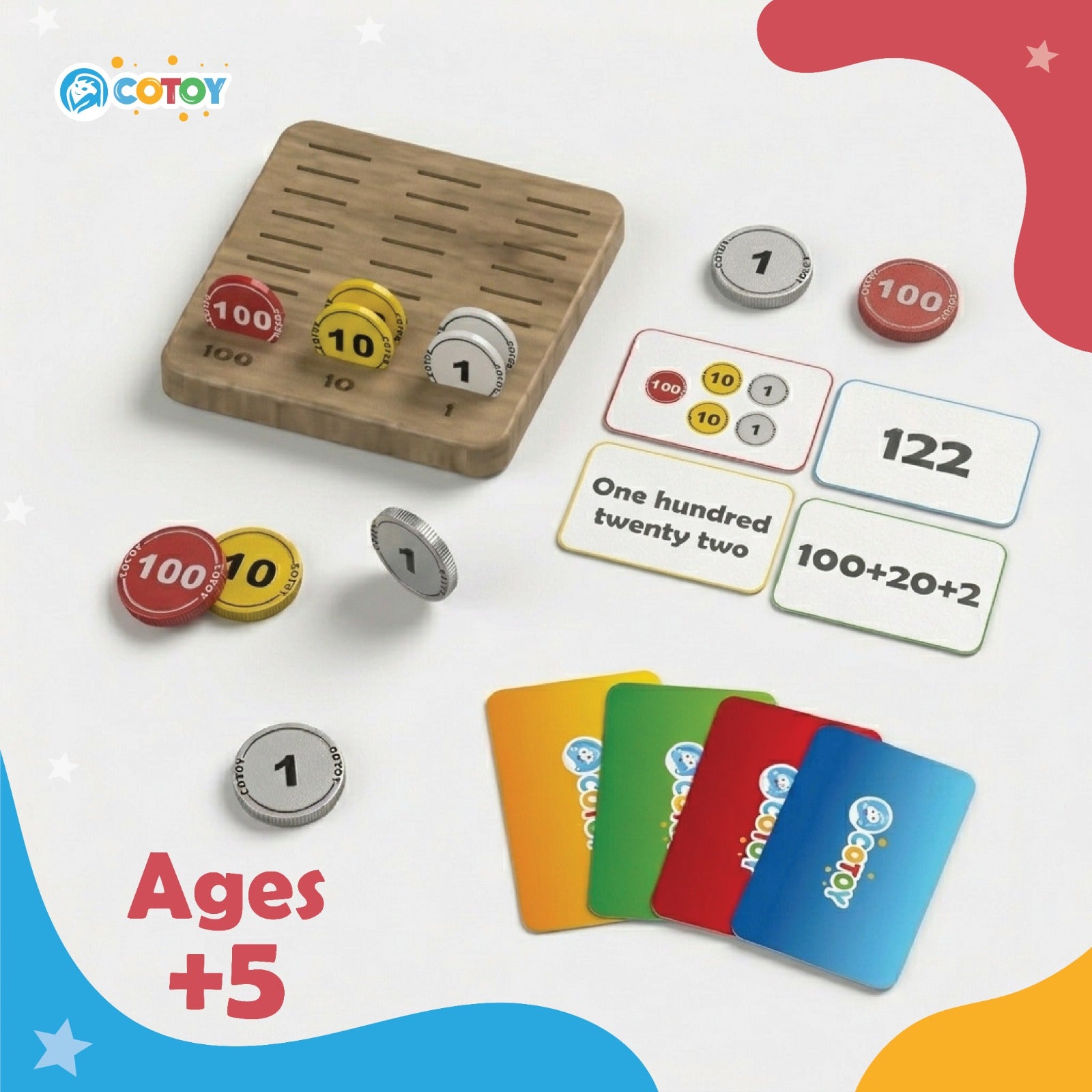 Power of 10 - Place Value Math Manipulatives for Kids Ages 5+